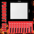 Jerify 8 Pack Fire Blanket for Home Emergency Fire Blanket 47 x 47 Inch Kitchen Fire Suppression Blanket Fiberglass Fire Blanket Flame Retardant Protection and Heat Insulation (Red)