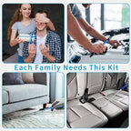 2 Pieces 3.5LBs Telescoping Magnetic Flashlight Pickup Tool with LED Lights, Magnet Stick Rod Extendable 7" to 27" for Men, Birthday, Father's Day, Christmas Gift