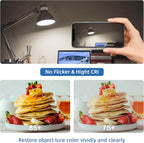 2.5 Inch E17 Intermediate Base LED Filament Bulb 360 Lumens, 5000K Daylight White Dimmable Appliance Bulb AC 120V, UL Listed T8 Microwave Light Bulbs Under Hood for Refrigerator Stove 6Pack