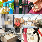 24 Pcs Solid Brass Keyed Padlock, Small Yellow Gym Lock, Strong Padlock with Same Key for Luggage Toolbox (25mm)