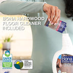 Bona Multi-Surface Floor Care Kit - Includes Microfiber Mop, Microfiber Cleaning Pad, Hardwood Floor Cleaning Solution, and Multi-Surface Floor Cleaning Solution - Kit for Hard Floors