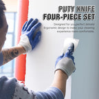 Fishark Putty Knife, 6 Inch One Piece Stainless Steel Scraper, Spackle Knife, Putty Knife Scraper, Wallpaper Scraper Paint Scraper Tool for Drywall Repair, Removing Wallpaper, Mud, Applying Plaster