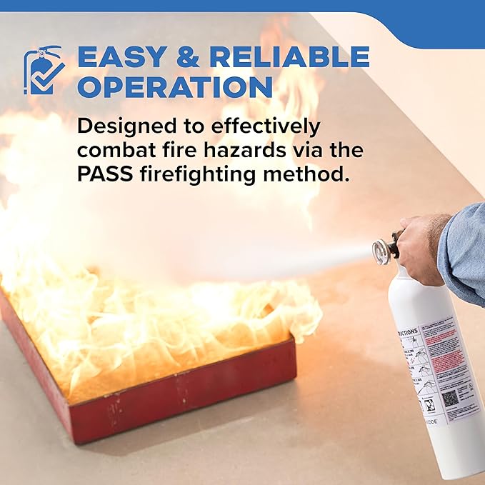 Kidde Fire Extinguisher for Boats, Single-Use 5BC