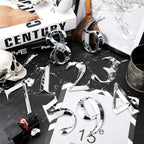 Jetec 10 Pcs House Numbers 3D Door Mailbox Numbers 0-9 Self Adhesive House Door Street Address Stickers for, Apartment, Office, Hotel Room, Mailbox Signs(4 x 2.5 Inches,Silver)