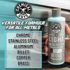 Chemical Guys Light & Heavy Metal Polish Kit - Restore, Protect & Shine All Metal Surfaces, Removes Oxidation, Rust & Tarnish from Chrome, Aluminum, Stainless Steel & More, Includes 2 x 16 oz Bottles