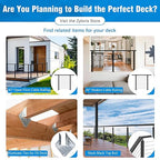 2Pack 8FT T304 Stainless Steel Handrails Black with Extension Connectors End Cap Kits for Cable Railing System Posts Kit, Cuttable Rectangular Handrails Flat Top Rail (Flexible DIY)