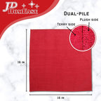 Microfiber Cleaning Cloths,120 Pack, 16"x16", All-Purpose, Softer, Highly Absorbent, Lint-Free, Reusable, Washable Pro Towels, Red, for House, Kitchen, Bathroom, Car, Office