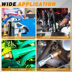 42 PCS DOT Air Brake Line Fittings, Brass Compression Air Nylon Tubing Fittings Repair Assortment 1/8" 1/4" 3/8" 1/2" 5/8" For Trucks or Industrial Air System