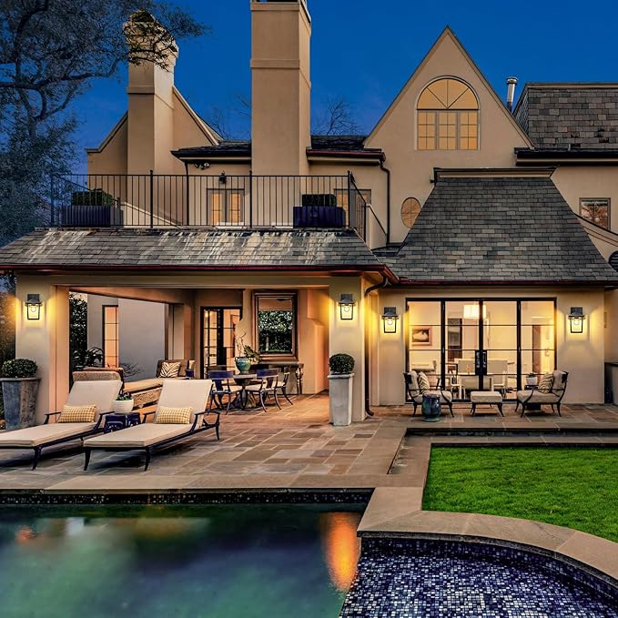 zemty Outdoor Wall Light Fixtures, Matte Black Exterior Front Porch Light with E26 Socket, Waterproof Exterior Wall Sconce Lighting Lamp for House, Doorway, Garage,2Pack(Bulb Not Include)