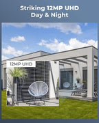 REOLINK 12MP Wired Security Camera System, 4pcs H.265 12 Megapixel UHD PoE Surveillance Cameras, Person Vehicle Pet Detection, Spotlight Color Night Vision, 8CH NVR with 2TB HDD, RLK8-1200B4-A