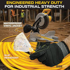 Iron Forge Cable 10 Gauge 25ft Lighted Outdoor Heavy Duty Extension Cord with 3 Outlets - 15 Amp 10/3 SJTW Yellow Extension Cord with Multiple Outlets