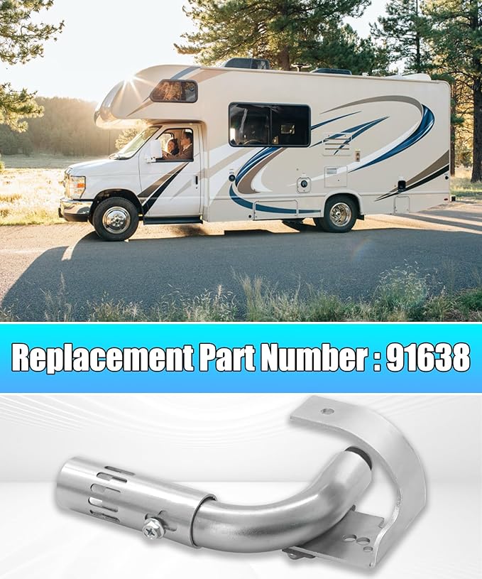 Water Heater Main Burner Tube Fits For Atwood RV Water Heaters 6 & 10 Gallon Tank With Replaceable Flame Deflector Disk Replace 91638