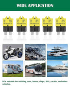 LENKRAD Automotive 20 Amp ATC/ATO Resettable Fuse 20A Manual Reset Standard Blade 20Amp Fuses Manual-Reset Circuit Breaker 20A for Car Truck RV Marine Boat Trolling Motorhome, 5 Pack