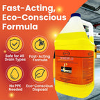 SewerFlo Main Line Sewer Drain Cleaner Heavy Duty, Clears Sand, Silt and Mud from Catch Basins, Breaks Up Clogs & Keeps Particles in Suspension, Safe & Concentrated (1 Galon, 1, Count)