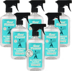 Aunt Fannie's All Purpose Household Cleaner, Multi-Surface Spray Cleaner, Powered by Vinegar for Kitchen, Bath, Windows and Countertops, Fragrance Free, Pack of 6
