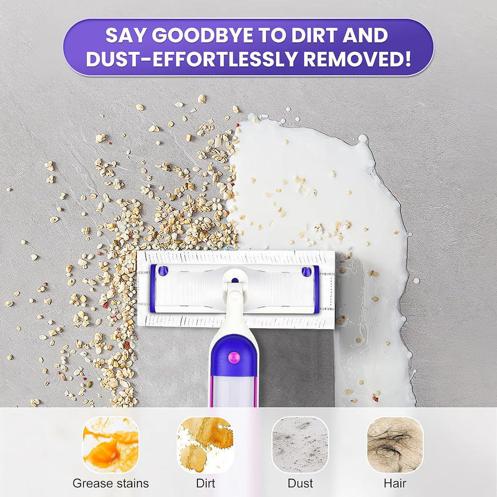 15 Count Disposable Power Mop Refills for PowerMop Multi-Surface Mop, Spray Cleaning Repalcement Pads