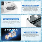 Superday Portable Washing Machine, 17.6lbs Mini Washing Machine and Spin Dryer Combo, Mini Twin Tub Laundry Machine for Camping, Apartments, Dorms, College Rooms, RV, Delicates, Grey