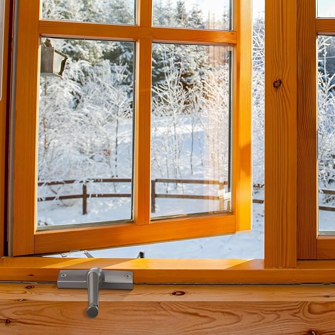 Split Arm Operator for Left Hand with Handle for Replacing Damaged Window Crank Fit Andersen Perma-Shield Casement Window (1982-1995), Stone Color