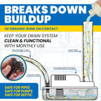 Uncle Todd's HVAC Drain Line Cleaner – 16 Months Supply Bleach-Free, Fast-Acting, Long-Lasting AC Drain Line Solution for Tough Clogs & Buildup