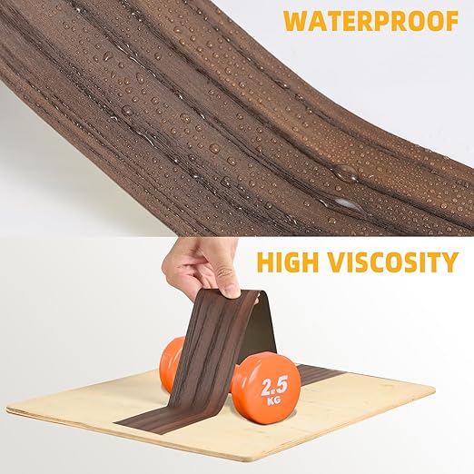 GSCIT Club Wood Grain Repair Tape, 2.3 inch X 15ft Self Adhesive Red Walnut Grain Repair Patch for Tables, Chairs, Baseboards, Doors, Windows, Floors, Handicraft DIY.