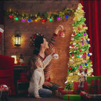 25 Pack G40 Multicolor Clear LED Light Bulbs, G40 Globe Christmas Replacement Bulbs for Outdoor Patio String Lights, 0.6W ShatterProof Energy Saving Light Bulbs, E12/C7 Candelabra Base