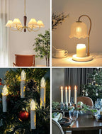 C26 LED Replacement Bulbs, 25 Pack Electric Candle Lamp Light Bulbs, E12 Candelabra Bulb for Window Candles, Chandeliers, Ceiling Fan, Night Light, 2700K Warm White