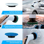 Generic Befrima Electric Spin Scrubber 7 in 1 - Waterproof Electric Cleaning Brush, Cordless Shower Scrubber with Adjustable Handle, Electric Spin Scrubber 360° and Dual Speed for Cleaning Bathroom