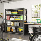 48" W Garage Shelving Heavy Duty, 3000LBS Loads Garage Storage Shelves Heavy Duty, 5-Tier Metal Shelving Units and Storage Racks, Industrial Utility Shelf,48" Wx24 Dx78 H, Silvery