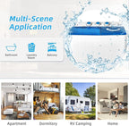 LDAILY Portable Washing Machine, 26 lbs Capacity Twin Tub Washer and Spin Dryer, Semi-automatic Laundry Washer with Built-in Drain Pump, Portable Washer and Dryer for Apartment, Dorm & RV