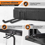 Garden Tool Organizer Wall Mount, 64 inches Tool Storage Rack with Adjustable Hooks, 600lbs Adjustable Heavy Duty Metal Hooks, Yard Shed Rack Holder System Hanging Rake Broom Mop Snowboard, Men Gift