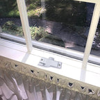 4 Pcs F2590 Windows Replacement Sash Lock-2-1/4'' Mounting Hole Centers Sash Lock with Screws-White Sash Lock for Vertical Sliding Windows Double Hung Windows