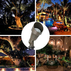 Lumina Lighting® 4W Landscape lighting 12V Landscape Lights Low Voltage Landscape Spotlights Warm White Waterproof Outdoor Replaceable LED Bulb for Garden, Lawn, Porch, Patio and Yard (Bronze, 6-Pack)