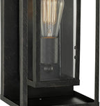 GLOBE Electric 44228 Montague 1-Light Outdoor Wall Sconce, Bronze, Clear Glass Shade,44228