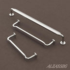 Alzassbg 10 Pack Brushed Satin Nickel Cabinet Handles, 3 Inch(76mm) Hole Centers Arch Modern Cabinet Pulls Kitchen Cabinets Hardware for Cabinets and Drawers AL3503SN