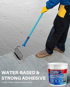 Waterproof Sealant 5 Gallon, Light Gray, Multi-Surface Leak Repair Coating, Durable Water-Based Rubber Roof Coating, Indoor & Outdoor Polyurethane Sealant for Concretes & Constructions
