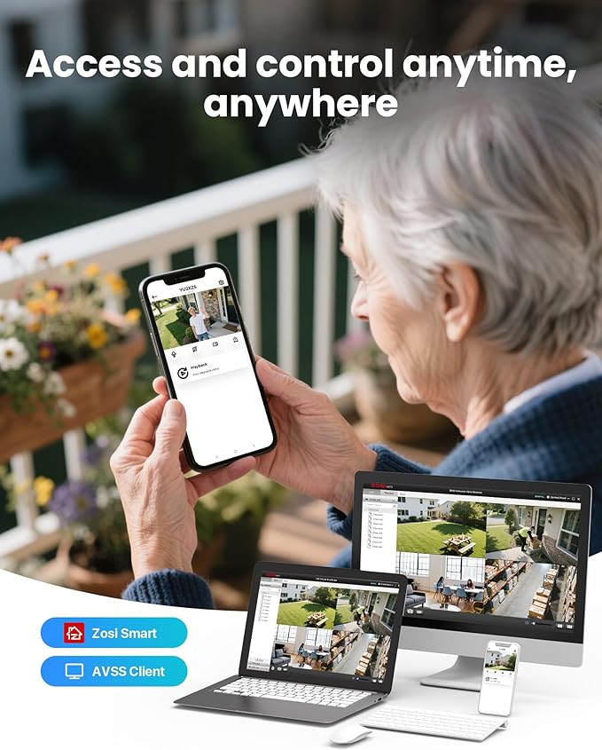 ZOSI C220 16CH 4K PoE Home Security Camera System, 16 Channel 4K 8MP NVR with 4TB HDD for 24/7 Record, 14 x 4MP(1440p) QHD 2.5K Dome IP Cameras Outdoor Indoor, Smart AI Human Detection, Two-Way Audio