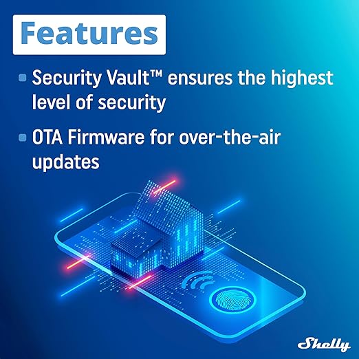 Shelly Wave 1PM US LR UL | Z-Wave Long Range Smart Switch Relay, 1-Channel 15 A with Power Metering | Home Automation | High Compatibility | Easy Installation | iOS Android App