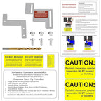 Generator Interlock Kit Compatible with Eaton Cutler Hammer Challenger BR Series 150 and 200 AMP Panel, 1 1/4-1 1/2 Inch Spacing Between Main and Branch Breaker, Interlock Plate.