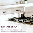 HOPE'S Countertop Restoration Polish, Streak-Free Kitchen Counter Cleaner, No Buildup on Countertops, Quartz, Marble, Corian, Composite, and Granite Polish, 8 Fl Oz, Pack of 3