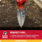 Garden Weasel 3-Piece Hand Tool Combo Set | Trowel, Transplanter and Cultivator | Heavy Duty Lawn and Garden Set, Digging, Planting, and Weeding | 91370-Q