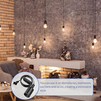 10 Pack Hanging Light Cord Pendant Light Cord with Switch Light Socket Extension Light Bulb Socket Cable Lamp Kit for E26 E27 Lamp Socket Lantern(Black,6 Feet)