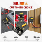 RED WOLF 250A Circuit Breaker Switch Manual Reset DC 12-24V, 5/16"-M8 Stud for Car Audio RV Marine Boat Truck Trolling Motors Stereo Audio Electronic Battery Solar System