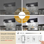 2.5 Inch E17 Intermediate Base LED Filament Bulb 360 Lumens, 5000K Daylight White Dimmable Appliance Bulb AC 120V, UL Listed T8 Microwave Light Bulbs Under Hood for Refrigerator Stove 4Pack