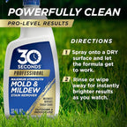30 SECONDS Pro Mold and Mildew Stain Remover | Scrub Free | Brighter Results Instantly | Ready To Use | 32 Fl. Oz.