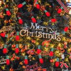 25 Pack C7 Red Ceramic Incandescent Replacement Bulbs, 5W Warm White 2200K, E12 Candelabra Base, Waterproof C7 Night Light Bulbs for Vintage Christmas Lights Outdoor Indoor Home Party Decorations