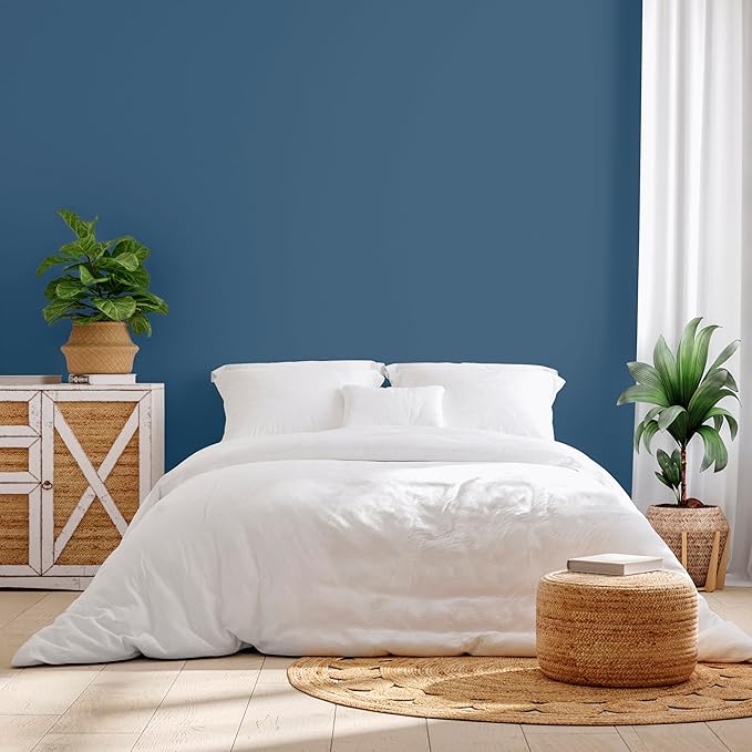 Rust-Oleum Color Spark Interior Paint and Primer in One, Eggshell, Denim, 1 Gallon