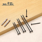 #8 x 1 Inch Deck Screws (1404Pcs) 6lb. Exterior Wood Screws. Carbon Steel, Black, Flat Head, Rust Resistant epoxy Coated, with T25 Star Bit