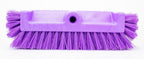 SPARTA Multi-Level Tile Scrub Brush 12" Wide Brush Head, Heavy-Duty Tile Cleaning Brush with End Bristles for Commercial Tiles, Tubs and Floor, Plastic, 12 Inches, Purple