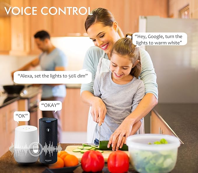 [6 Pack] CLOUDY BAY 6inch Smart WiFi LED Recessed Lights,RGB Color Changing Recessed Lighting,Compatible with Alexa and Google Home Assistant,15W 2700K-6500K,CRI90+ Wet Location,Oil Rubbed Bronze