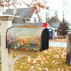 Kawani Spring Floral Mailbox Covers Magnetic Summer Wild Flower Mailbox Covers Magnetic Standard Size 25.5x21 Inch Spring Easter Holiday Post Letter Box Cover for Garden Yard Decor
